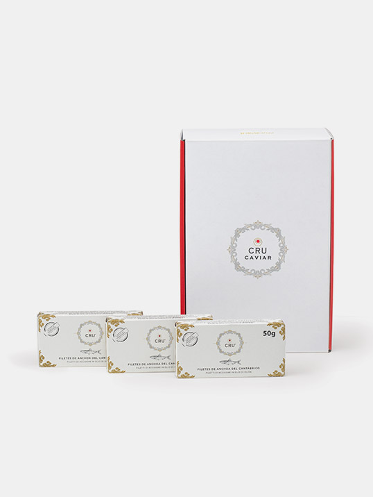 acciughe del cantabrico cru box regalo