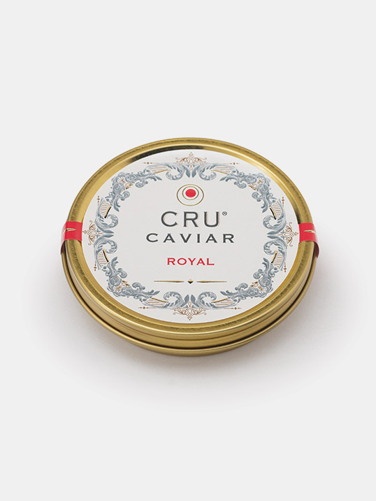Cru Caviar caviale varietà Royal: gusto molto delicato e raffinato.
