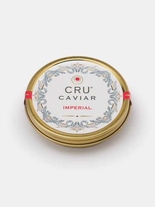 Cru Caviar caviale varietà Imperial: gusto raffinato, deciso, iodato.